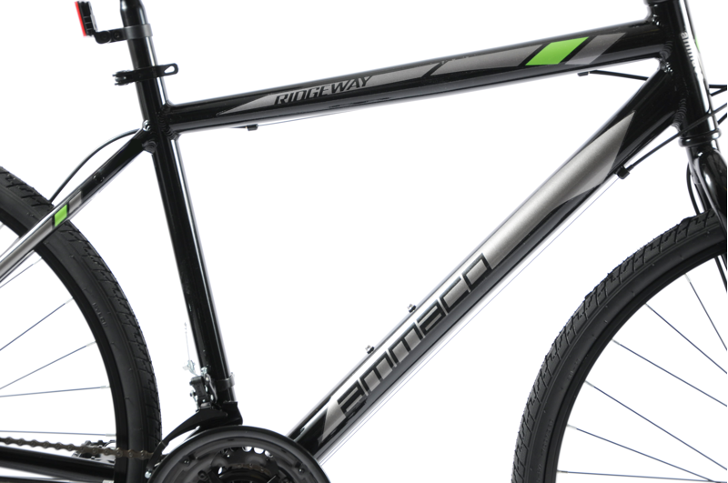 Ammaco Ridgeway 700c Sports Hybrid Bike Black-6